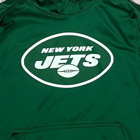 New York Jets NFL Football Green Womens Hoodie Pullover Sweatshirt - Picture 2 of 6